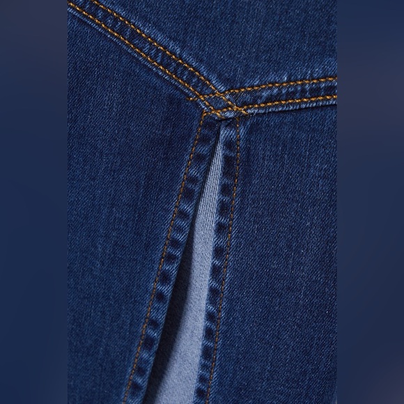 NWT - REFORMATION Novelle Denim Midi Dress - Blue - Picture 3 of 8